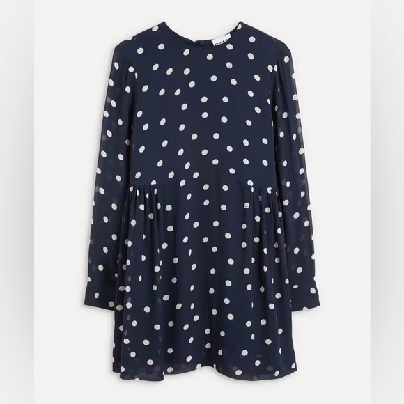 Ganni Dresses & Skirts - NWOT Ganni Polka Dot Georgette Mini Dress
